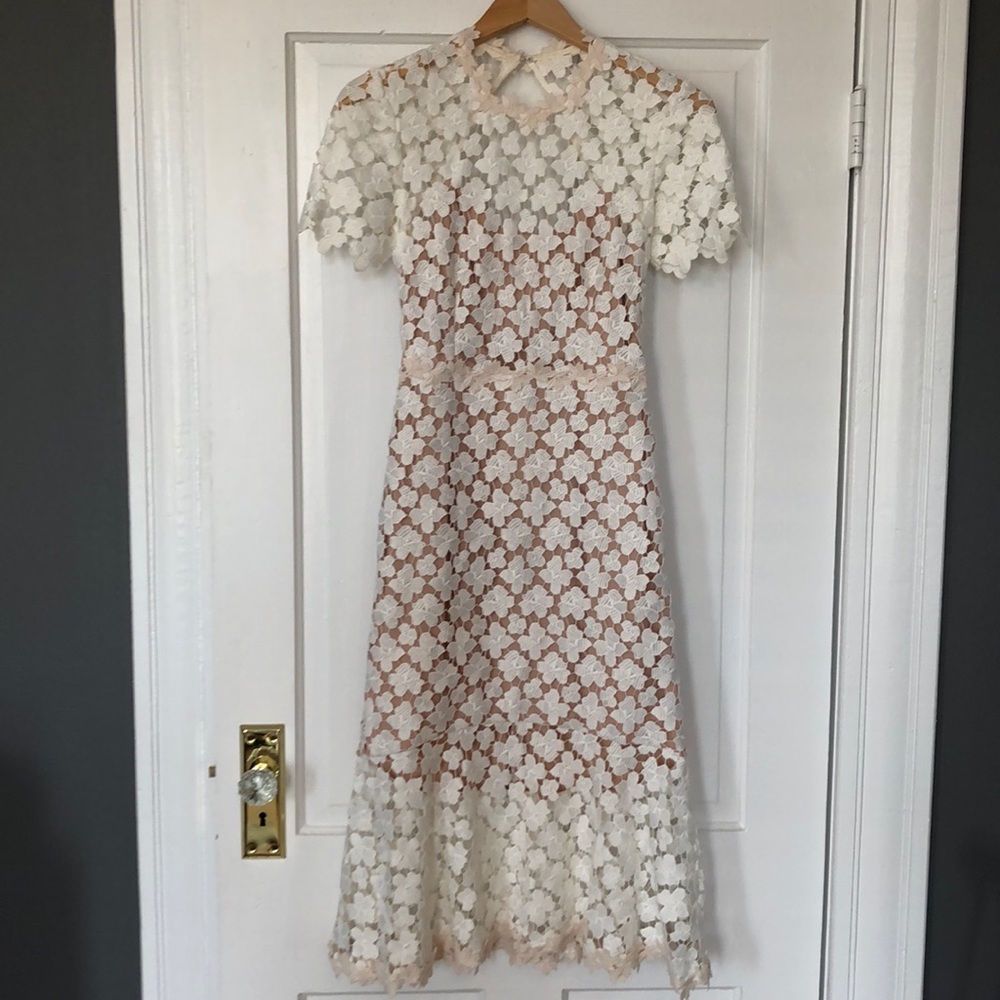 White lace Jill Stuart dress from Anthro-REDUCED!